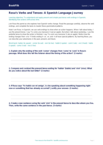 Free Verbs And Tenses Track Sheet | Year 5 Greater Depth | BookFlik