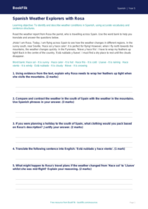 Free Weather Track Sheet | Year 5 Greater Depth | BookFlik