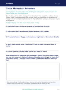 Free Abstract Art Activity Sheet | Pre-K | Art | BookFlik