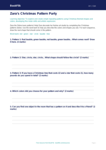 Free Christmas Art Activity Sheet | Pre-K | Art | BookFlik