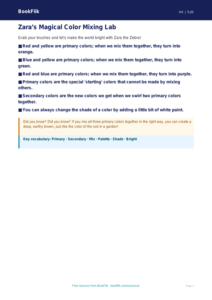 Free Color Theory Poster | Pre-K | Art | BookFlik