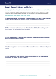 Free Easter Art Worksheet | Pre-K | Art | BookFlik