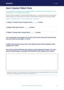 Free Halloween Art Activity Sheet | Pre-K | Art | BookFlik