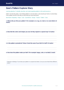 Free Pattern Template | Grade 3 | Art | BookFlik