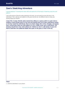 Free Sketching Colouring Page | Pre-K | Art | BookFlik