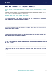 Free World Book Day Art Worksheet | Pre-K | Art | BookFlik