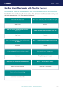 Bonfire Night Reading Practice | Grade 3 ELA | BookFlik