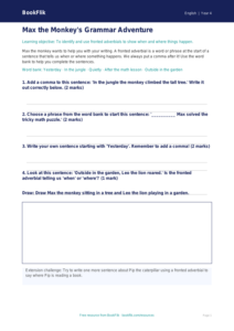 Free Grammar Worksheet | Grade 3 | ELA | BookFlik
