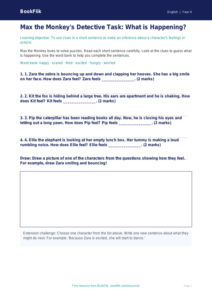 Free Inference Activity Sheet | Grade 3 | ELA | BookFlik