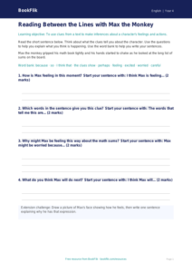 Free Inference Writing Frame | Grade 3 | ELA | BookFlik