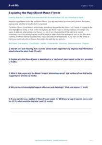 Free Non Chronological Reports Track Sheet | Grade 4 | ELA | BookFlik
