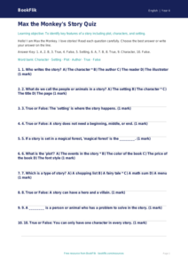 Free Stories Quiz | Grade 3 | ELA | BookFlik
