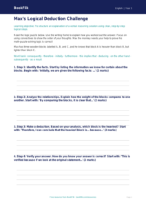 Free Verbal Reasoning Writing Frame | Grade 4 | ELA | BookFlik