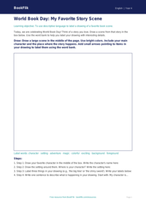 Free World Book Day Drawing Sheet | Grade 3 | ELA | BookFlik