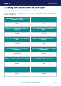 Free Biomes Flashcards | Grade 3 | Geography | BookFlik