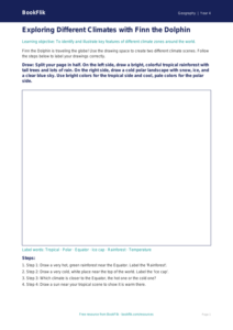 Free Climate Drawing Sheet | Grade 3 | Geography | BookFlik