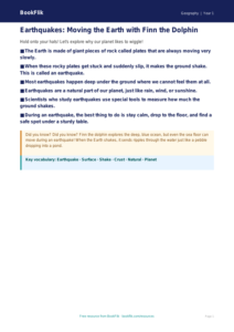 Free Earthquakes Poster | Kindergarten | Geography | BookFlik