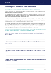 Free Human And Physical Geography Comprehension | Grade 3 | Geography | BookFlik