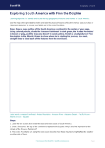 Free South America Drawing Sheet | Grade 4 | Geography | BookFlik