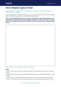 Free Weather And Climate Drawing Sheet | Grade 3 | Geography | BookFlik