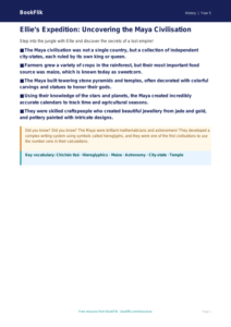 Free Maya Civilisation Poster | Grade 4 | History | BookFlik