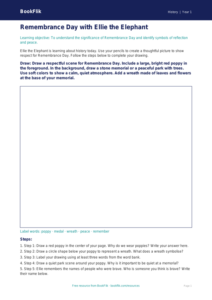 Free Remembrance Day Drawing Sheet | Kindergarten | History | BookFlik