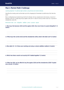Free Addition Track Sheet | Grade 1 | Math | BookFlik