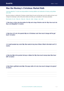 Free Christmas Maths Activity Sheet | Kindergarten | Math | BookFlik
