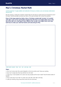 Free Christmas Maths Drawing Sheet | Kindergarten | Math | BookFlik