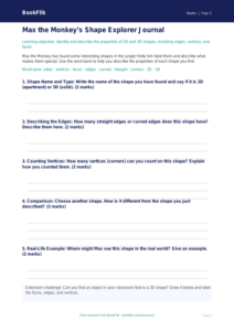 Free Geometry Template | Grade 1 | Math | BookFlik