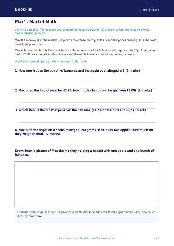 Free Measurement Track Sheet | Grade 3 | Math | BookFlik worksheet preview — Maths Measurement