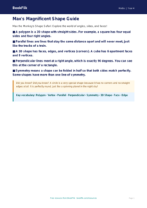Free Shape Poster | Grade 3 | Math | BookFlik