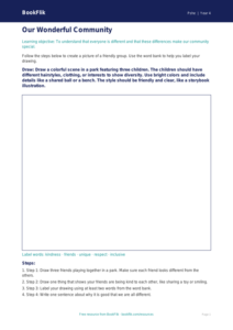 Free Diversity And Inclusion Drawing Sheet | Grade 3 | Health & Wellness | BookFlik