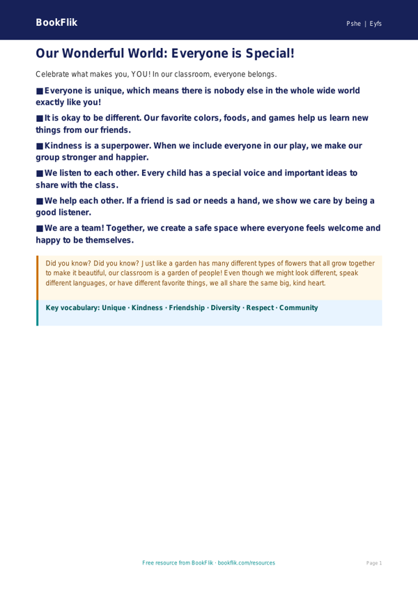 Free Diversity And Inclusion Poster | Pre-K | Health & Wellness | BookFlik worksheet preview — Pshe Diversity And Inclusion