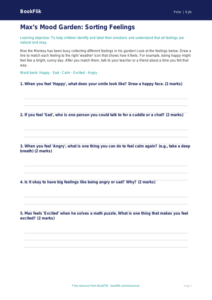 Free Wellbeing Activity Sheet | Pre-K | Health & Wellness | BookFlik