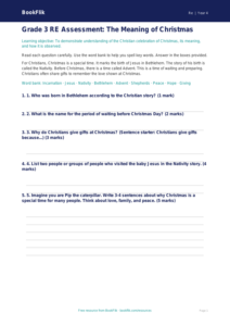 Free Christmas Social Studies Assessment | Grade 3 | BookFlik