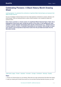 Black History Month Activity Sheet for Year 6 | History | BookFlik