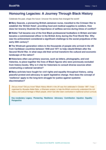 Black History Month Classroom Resource | Year 6 History | BookFlik