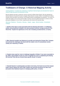 Free Black History Month Activity Sheet | Class 6 | English | BookFlik