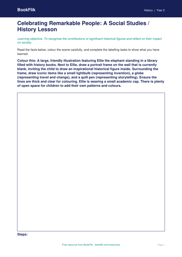 Black History Month Activity Sheet for Class 2 | CBSE Social Studies worksheet preview — History Black History Month