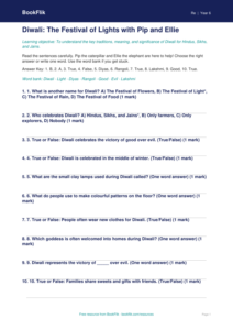Free Diwali Quiz | Class 6 | EVS / Moral Education | BookFlik