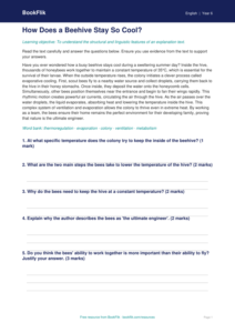 Free Explanation Texts Comprehension | Year 6 Core | BookFlik