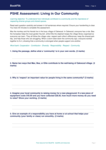 Free Community Assessment | Year 4 Core | BookFlik