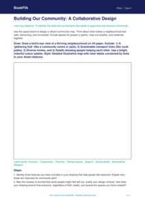 Free Community Drawing Sheet | Year 4 Greater Depth | BookFlik