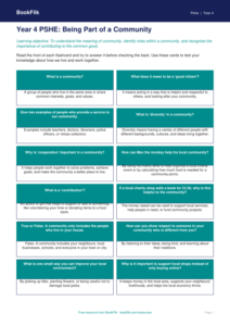 Free Community Flashcards | Year 4 Core | BookFlik