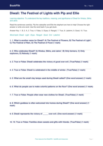 Free Diwali Quiz | Grade 5 | Social Studies | BookFlik